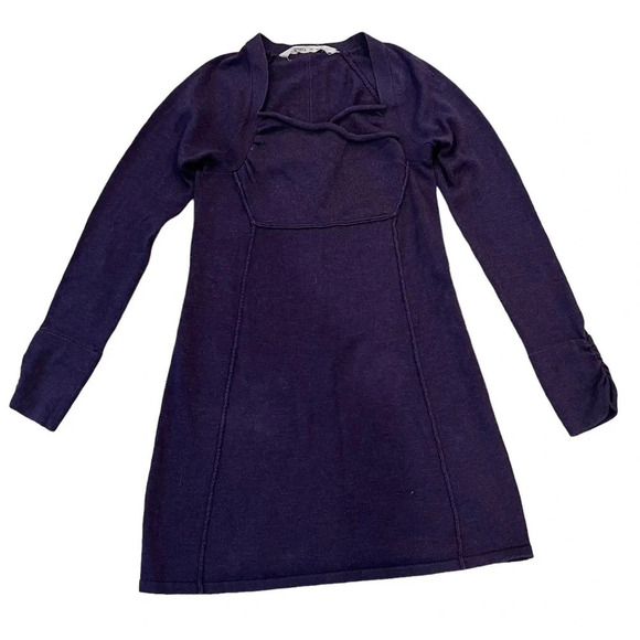 Athleta Hot Toddy Purple Knit Sweater Dress Size SP, Purple Lilac - Picture 1 of 6